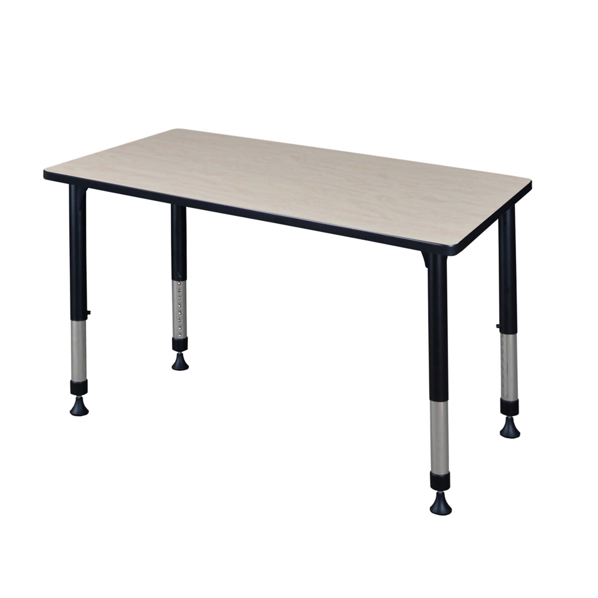 Regency Kee Height Adjustable Classroom Activity Table — 48in. x 30in., Maple/Cherry, Model# MT4830PLAPBK